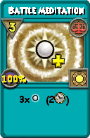 Wizard101 Balance spell card: Battle Meditation, Spell ID 14469
