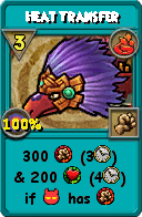 Wizard101 Fire spell card: Heat Transfer, Spell ID 14470