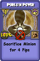 Wizard101 Storm spell card: Purloin Power, Spell ID 14489