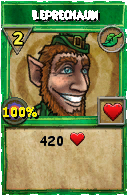 Wizard101 Life spell card: Leprechaun, Spell ID 14493