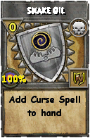 Wizard101 Death spell card: Snake Oil, Spell ID 14513
