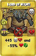 Wizard101 Death spell card: Lord of Night, Spell ID 14553