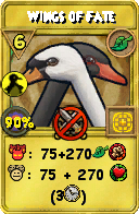 Wizard101 Life spell card: Wings of Fate, Spell ID 14560