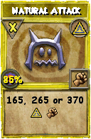 Wizard101 Myth spell card: Natural Attack, Spell ID 14570