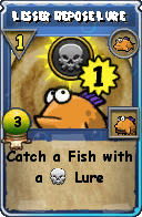 Wizard101 Fishing spell card: Lesser Repose Lure, Spell ID 14589