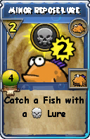 Wizard101 Fishing spell card: Minor Repose Lure, Spell ID 14590