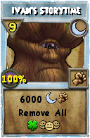 Wizard101 Moon spell card: Ivan's Storytime, Spell ID 14599