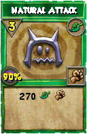 Wizard101 Life spell card: Natural Attack, Spell ID 14633
