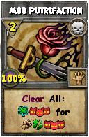 Wizard101 Death spell card: Mob Putrefaction, Spell ID 14636