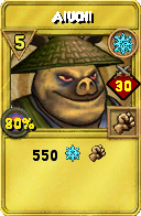 Wizard101 Ice spell card: Aiuchi, Spell ID 14637