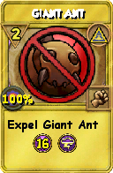 Wizard101 Myth spell card: Giant Ant, Spell ID 14651