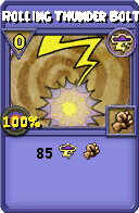 Wizard101 Storm spell card: Rolling Thunder Bolt, Spell ID 14659