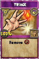 Wizard101 Storm spell card: Triage, Spell ID 14667