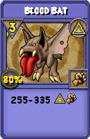 Wizard101 Myth spell card: Blood Bat, Spell ID 14673