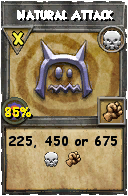 Wizard101 Death spell card: Natural Attack, Spell ID 14676