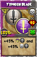 Wizard101 Death spell card: Typhoon Blade, Spell ID 14694