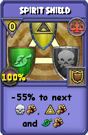 Wizard101 Balance spell card: Spirit Shield, Spell ID 14696
