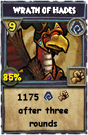 Wizard101 Shadow spell card: Wrath of Hades, Spell ID 14698