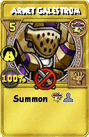 Wizard101 Storm spell card: Arnet Galestrom, Spell ID 14704