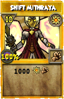 Wizard101 Sun spell card: Shift Mithraya, Spell ID 14705