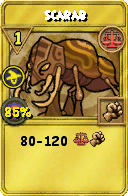 Wizard101 Balance spell card: Scarab, Spell ID 14706