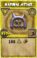 Wizard101 Myth spell card: Natural Attack, Spell ID 14715