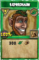 Wizard101 Life spell card: Leprechaun, Spell ID 14736