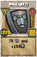 Wizard101 Balance spell card: Phalanx II, Spell ID 14753