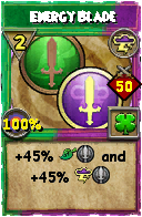 Wizard101 Storm spell card: Energy Blade, Spell ID 14757