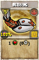 Wizard101 Balance spell card: Blessing, Spell ID 14758