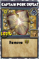Wizard101 Shadow spell card: Captain Pork Defeat, Spell ID 14792