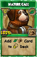 Wizard101 Life spell card: Nature Call, Spell ID 14798