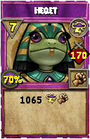 Wizard101 Storm spell card: Heqet, Spell ID 14803