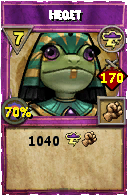 Wizard101 Storm spell card: Heqet, Spell ID 14807