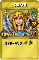 Wizard101 Life spell card: Seraph, Spell ID 14823