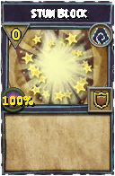Wizard101 Shadow spell card: Stun Block, Spell ID 14834