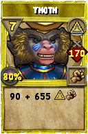Wizard101 Myth spell card: Thoth, Spell ID 14842