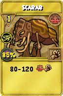 Wizard101 Balance spell card: Scarab, Spell ID 14845