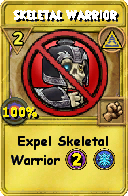 Wizard101 Myth spell card: Skeletal Warrior, Spell ID 14857
