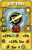 Wizard101 Star spell card: Sleet Storm, Spell ID 14872