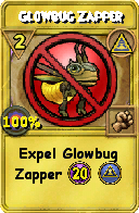 Wizard101 Myth spell card: Glowbug Zapper, Spell ID 14919
