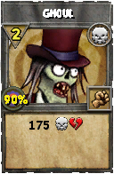 Wizard101 Death spell card: Ghoul, Spell ID 14926