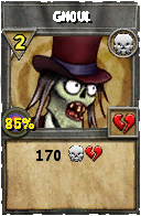 Wizard101 Death spell card: Ghoul, Spell ID 14932