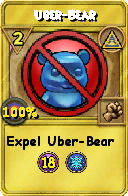 Wizard101 Myth spell card: Uber-Bear, Spell ID 14949