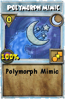 Wizard101 Moon spell card: Polymorph Mimic, Spell ID 14953