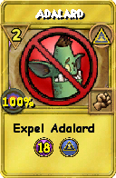 Wizard101 Myth spell card: Adalard, Spell ID 14961