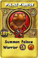 Wizard101 Myth spell card: Palace Warrior, Spell ID 14972