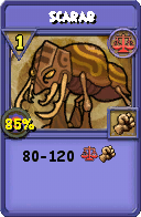 Wizard101 Balance spell card: Scarab, Spell ID 14991