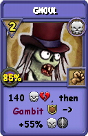 Wizard101 Death spell card: Ghoul, Spell ID 14899