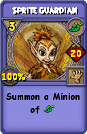 Wizard101 Life spell card: Sprite Guardian, Spell ID 14129